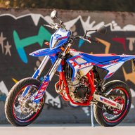 Beta RR 125 R Motard 4T, sinine/punane