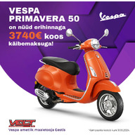 Roller Vespa Primavera 50 iGet, Blu Energico Glossy