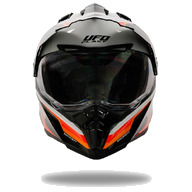 Kiiver MX/Enduro UFO Plast ARIES, must/valge